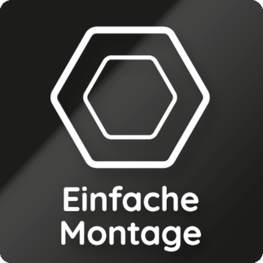 Zeitersparnis durch problemlosen Einbau. Geräte von vorne nachjustierbar.