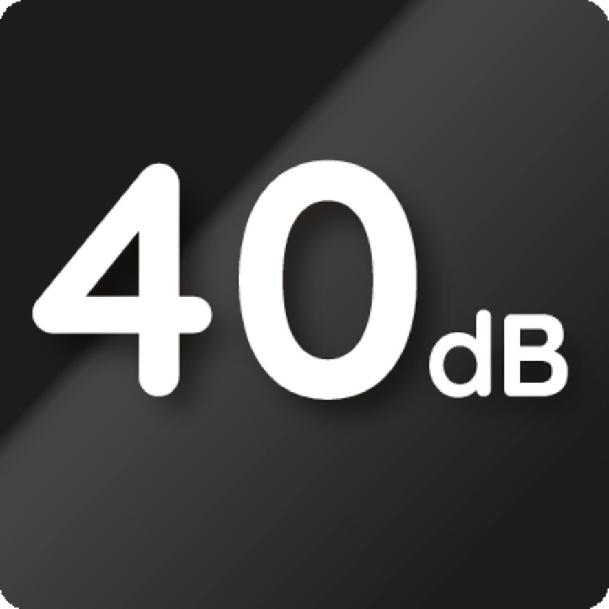 Geräuschlevel 40 dB (A)